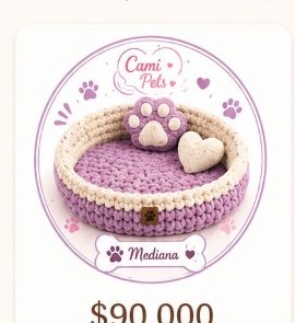 Ref. Cama Mediana CamiPets $90.000